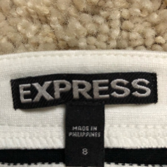 Express Stretch Knit Colorblock Pencil Skirt (225) - Picture 3 of 7